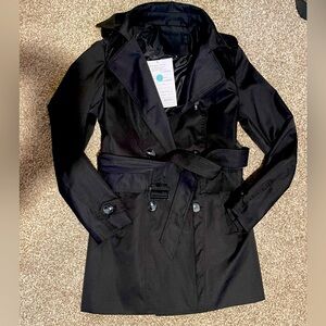 Bagatelle Classic Black Trench- Size S- worn 1 time (don’t have tags anymore)